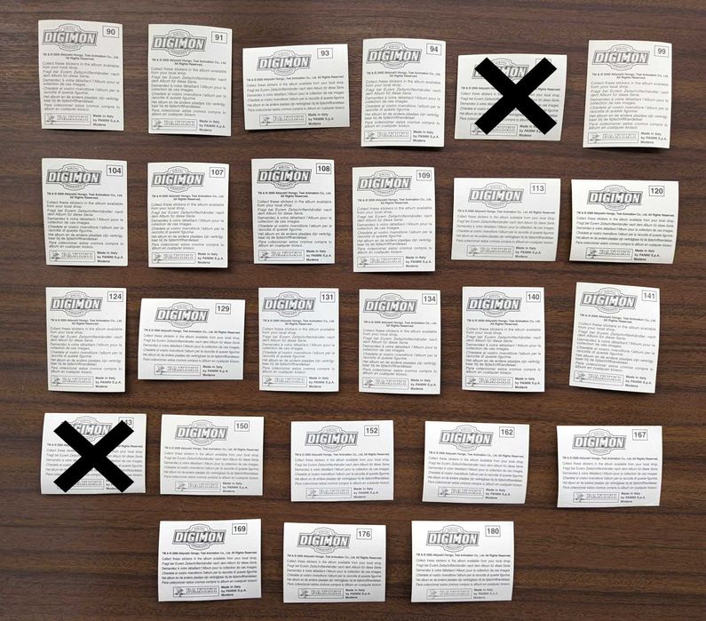 Cromos Digimon Panini