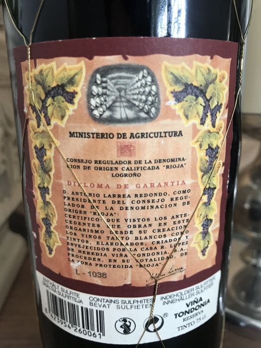 2010 Viña Tondonia Reserva Tinto