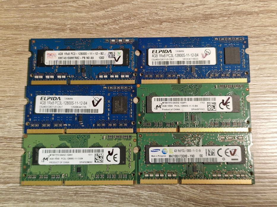 Оперативна пам'ять  4GB  1600 DDR3 SODIMM для ноутбуків