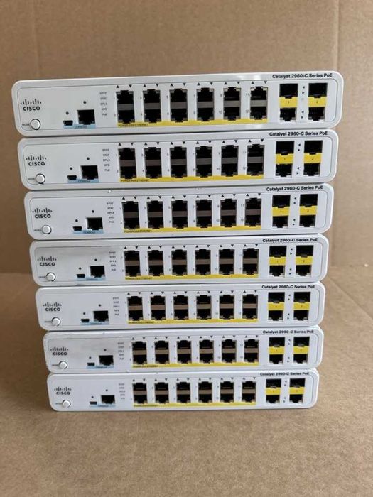Комутатор/світч PoE Cisco WS-C2960C-12PC-L