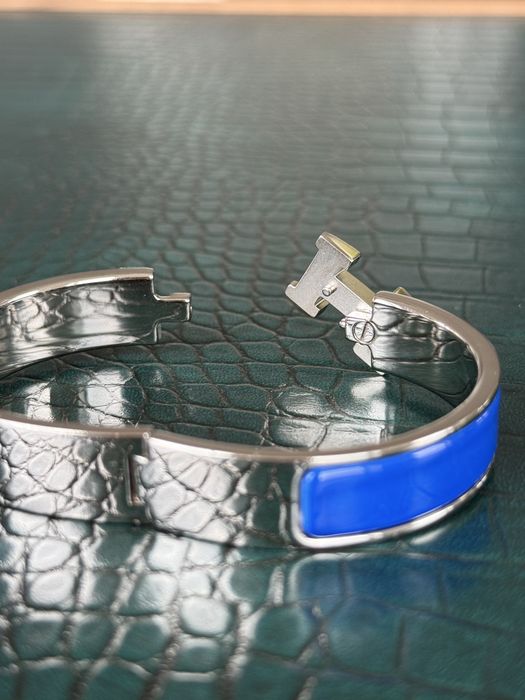 Hermes clic H bracelet оригінал Франція браслет синій