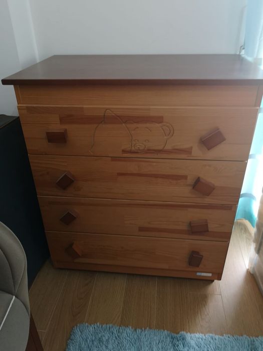 Móvel quarto criança madeira cerejeira