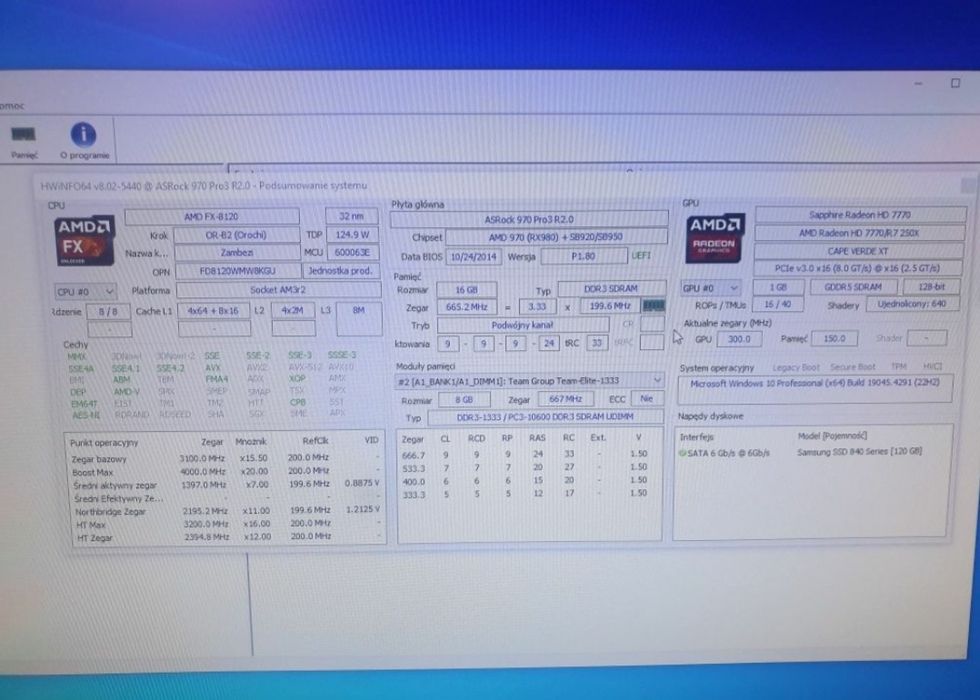 Komputer stacjonarny PC gamingowy AMD FX-8120