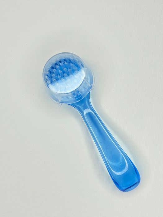 Szczoteczka do Pyłu Paznokci Manicure - Okrągła niebieska