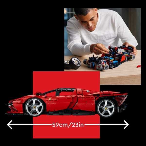 Конструктор 1в1 LEGO Technic Ferrari Daytona SP3 3788дет з коробкою
