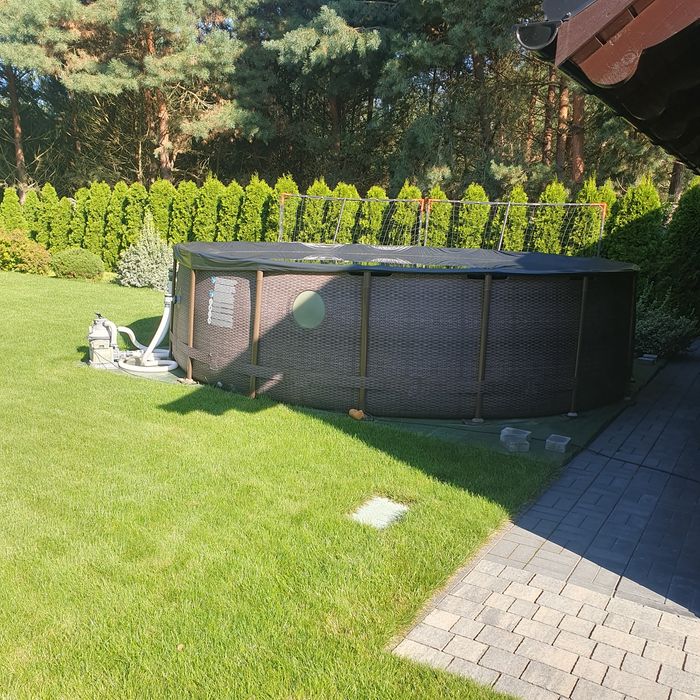 Sprzedam  Basen ogrodowy stelażowy 488x122 Bestway z pompą piaskową