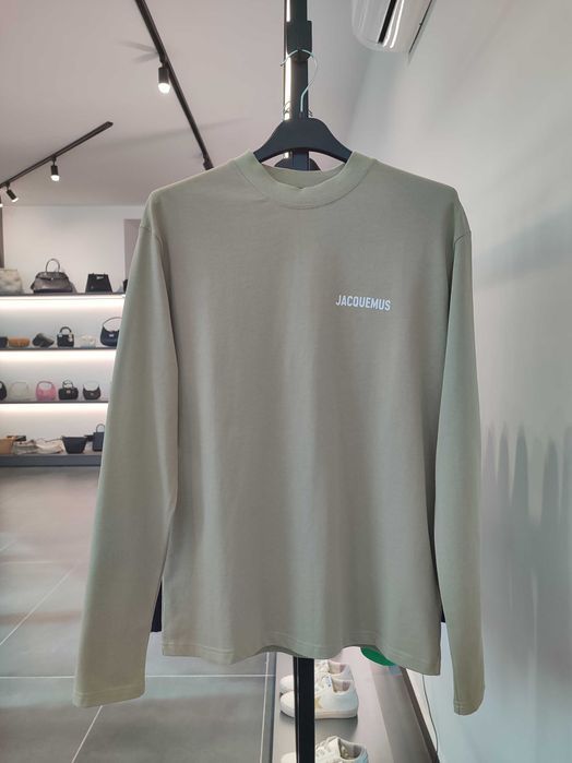 Лонгслів Jacquemus Le T-Shirt Manches Long Sleeve T-Shirt Khaki