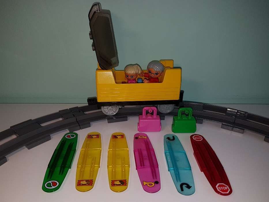 Lego Duplo Pociąg Kolejka Tory Wagon Inteligentny na Baterie 3327 TOP!