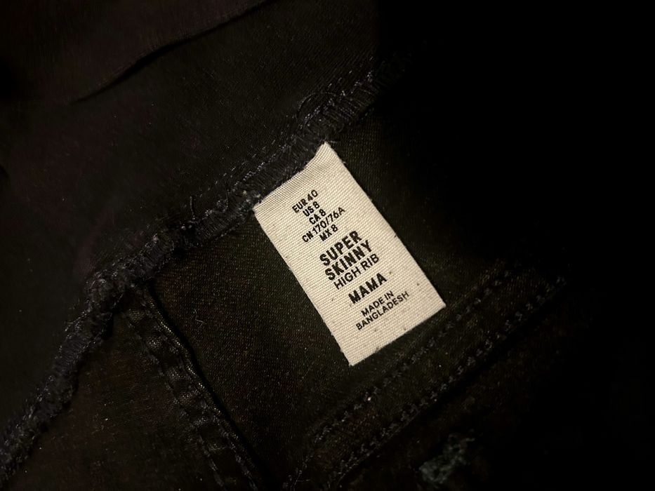 Spodnie jeansy ciążowe H&M