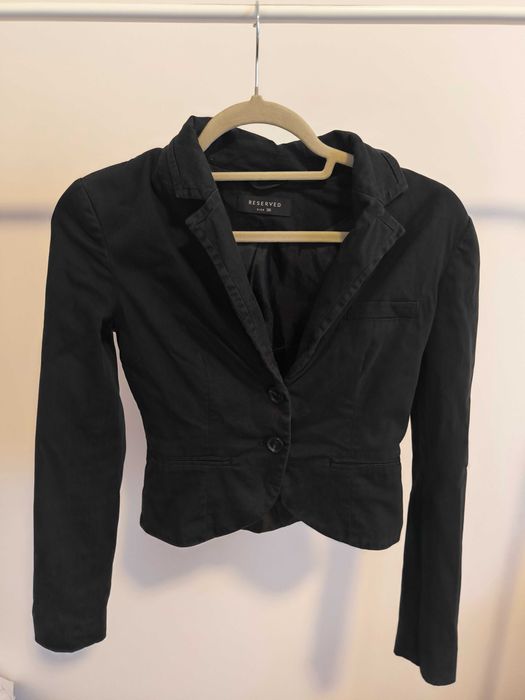 Czarna marynarka Reserved rozmiar 36