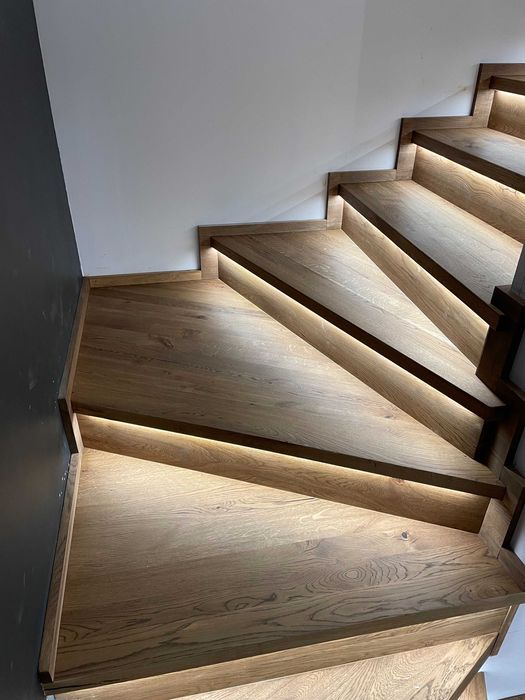 Deski dębowe, suche, trepy, stopnie gotowe