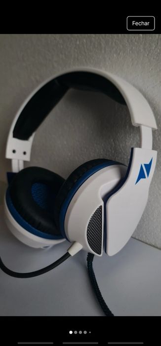Fones Nplay (branco e azul)