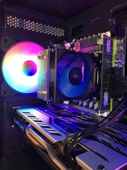 Игровой ПК Intel i7/32Gb/RX570 8/SSD250+500 компьютер системный блок