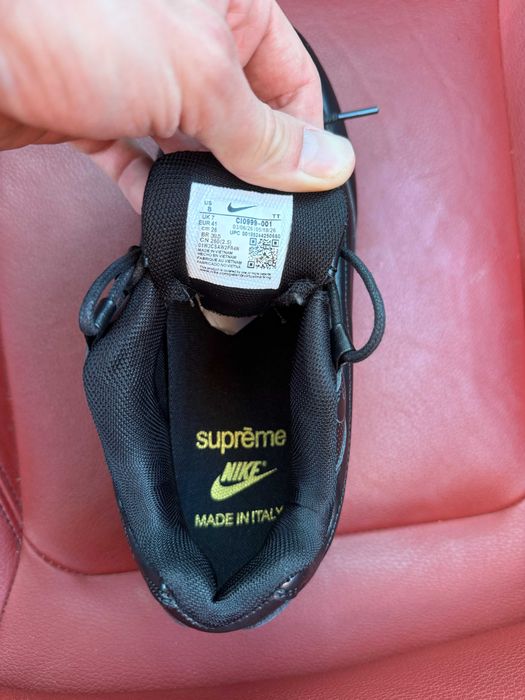 (ОПЛАТА ПІСЛЯ ОГЛЯДУ)Nike Air Max 95 x Supreme All Black Найк Аір Макс 95 х Сумпрім Чорні