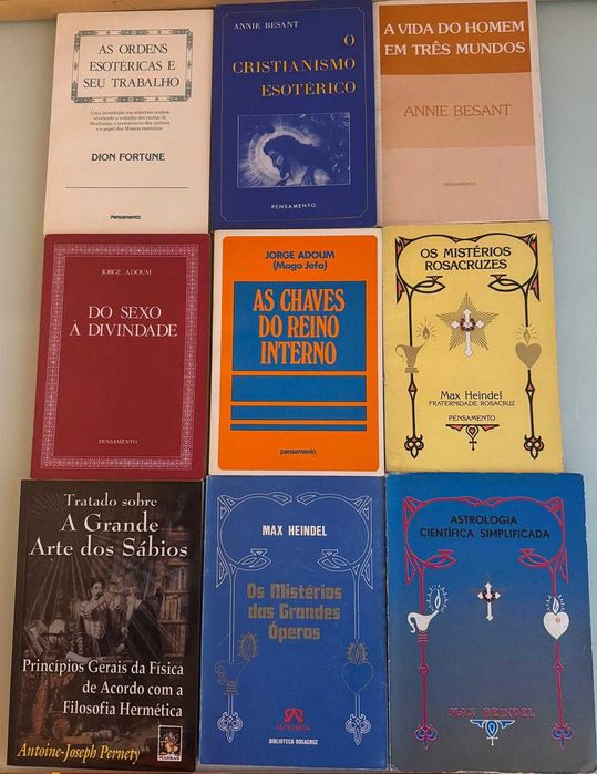LER A DESCRIÇÃO PRIMEIRO, antes de enviar mensagem Livros Esotéricos, Templários, Rosa Cruz, Alquimia, Cabala,Mistérios de Portugal, Fulcanelli,Gandra