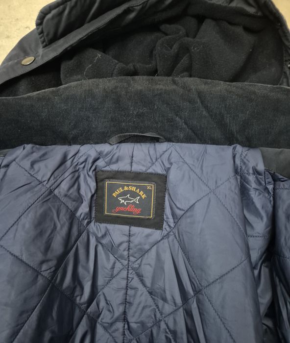PAUL & SHARK roz. XL męska kurtka zimowa z kapturem made in italy