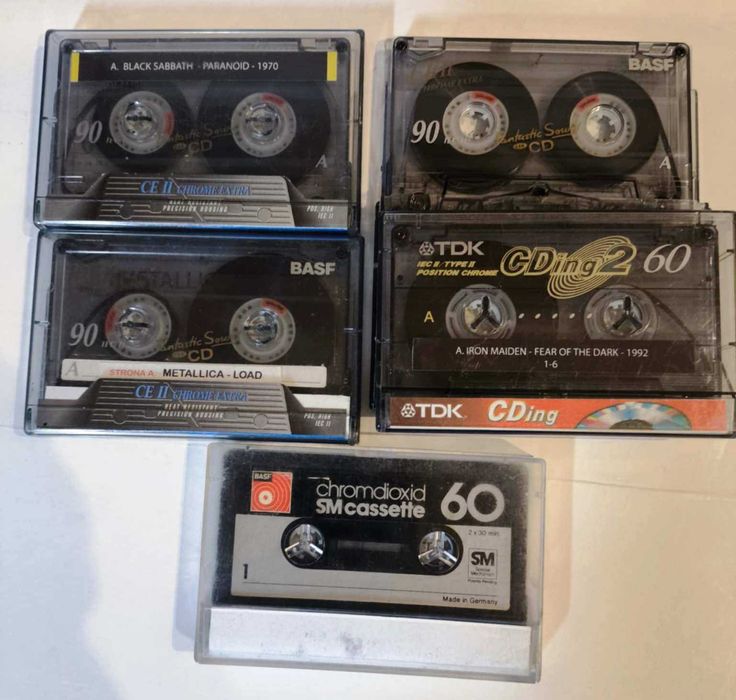 Kasety magnetofonowe chrom typ 2