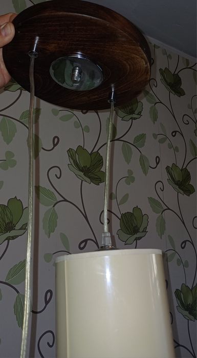 Lampa  wisząca z abażurem