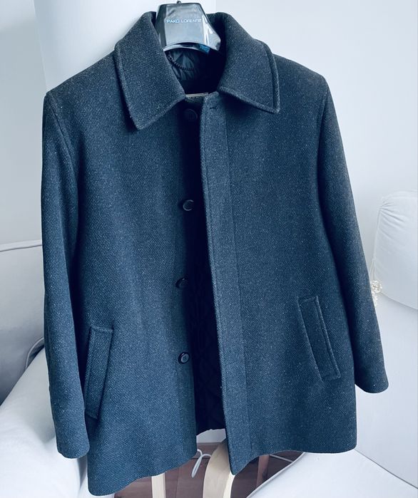 Wełniany płaszcz męski M