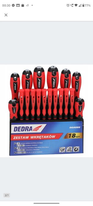 Zestaw wkrętaków ze stojakiem 18SZT STAL CRV