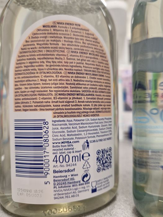 Płyny micelarne Nivea