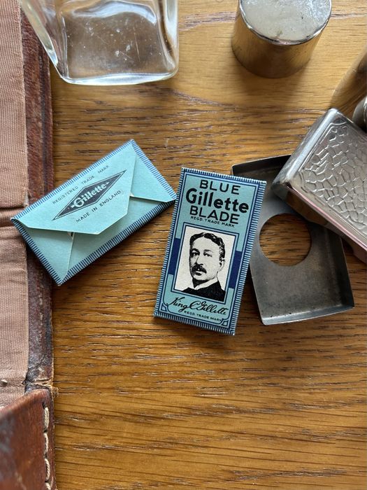 Estojo de toilette antigo masculino