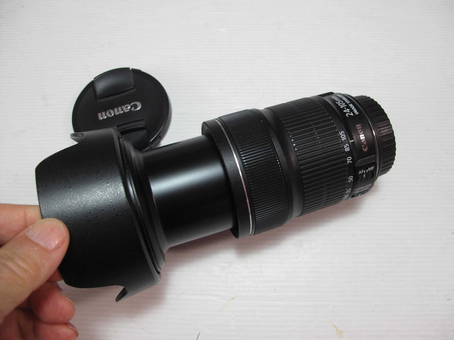 Canon EF 24-105 L IS STM completa bol estado geral conforme fotos