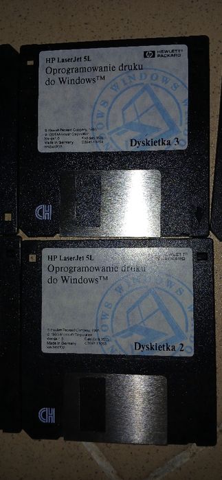 Dyskietka HP Laser Jet 5L Word perfect lotus DOS Utilities sterowniki