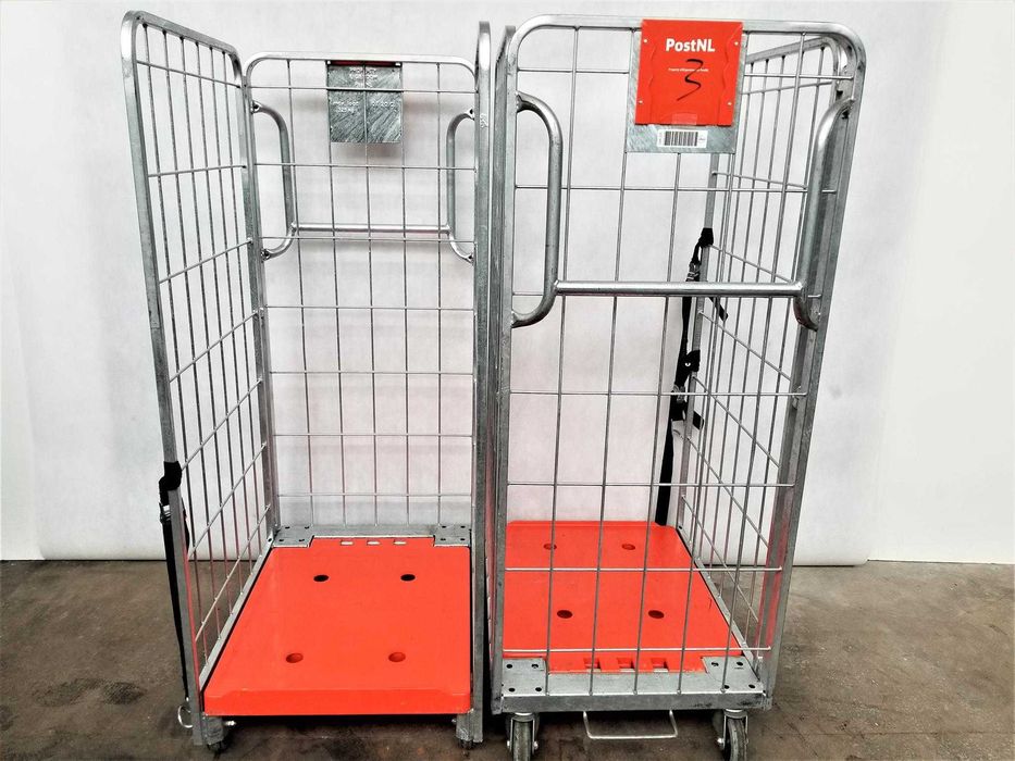 Wózek z HAMULCEM Magazynowy Kurierski Transportowy Gniazdowy Rolkonten