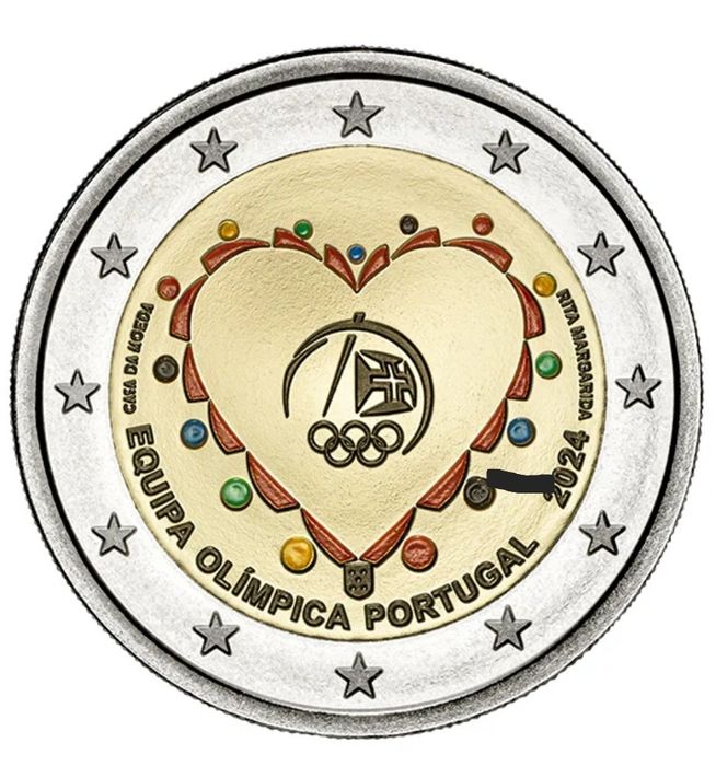 Moeda olimpíada Portugal 2024