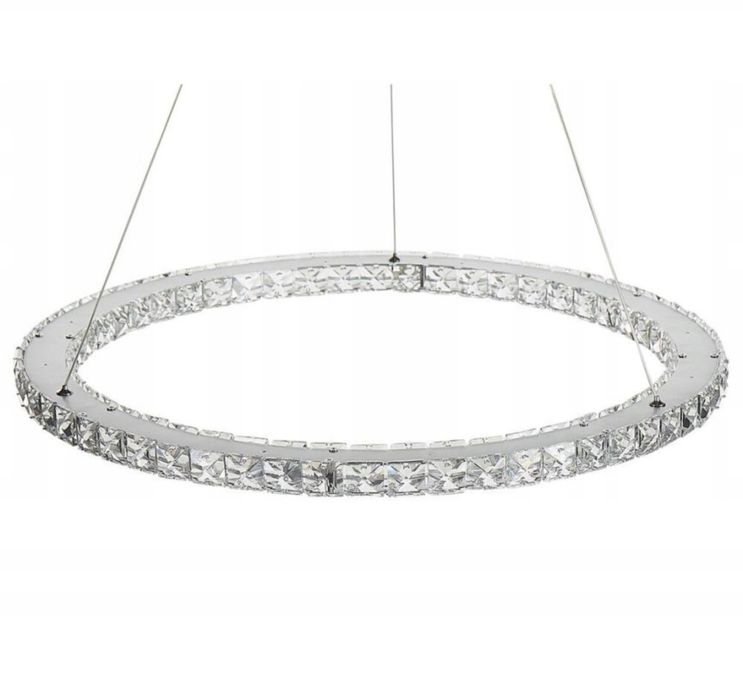 Lampa okrągła glamour Beliani