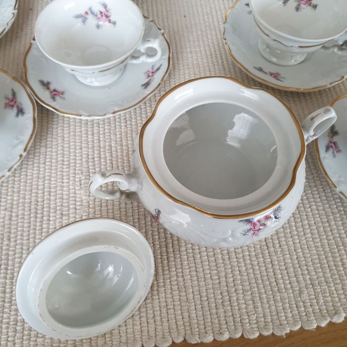 Stara porcelana Wałbrzych serwis do kawy