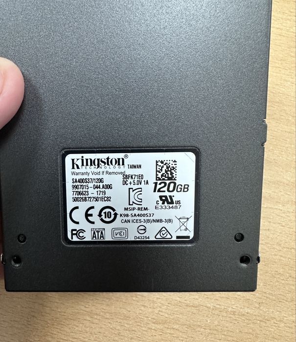 SSD Kingston 120Gb 2.5”