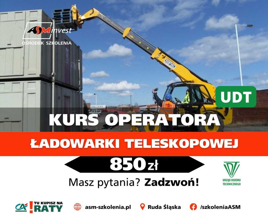 02.06.26 - Kurs Ładowarka teleskopowa Szkolenie MANITU ladowarka