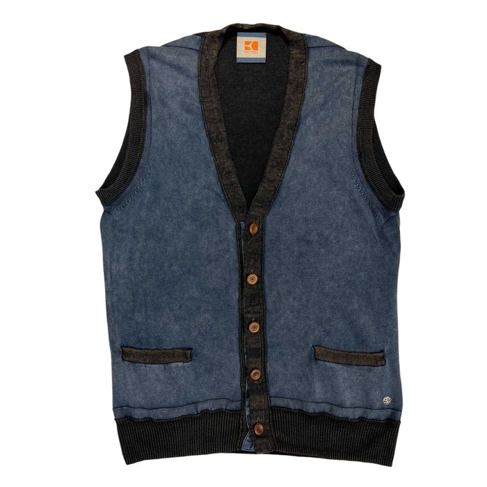 HUGO BOSS Orange kamizelka męska bezrękawnik S / M len bawełna