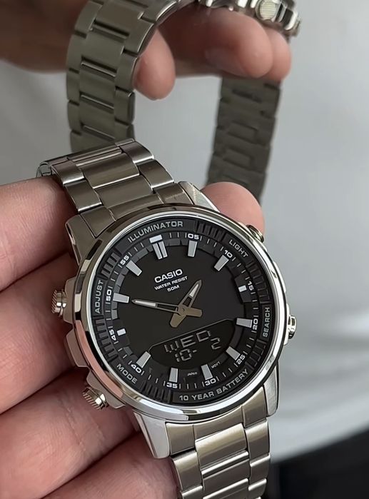 ОРИГІНАЛ! Годинник Casio ILLUMINATOR AMW-880D-1AVEF Наручний Чоловічий