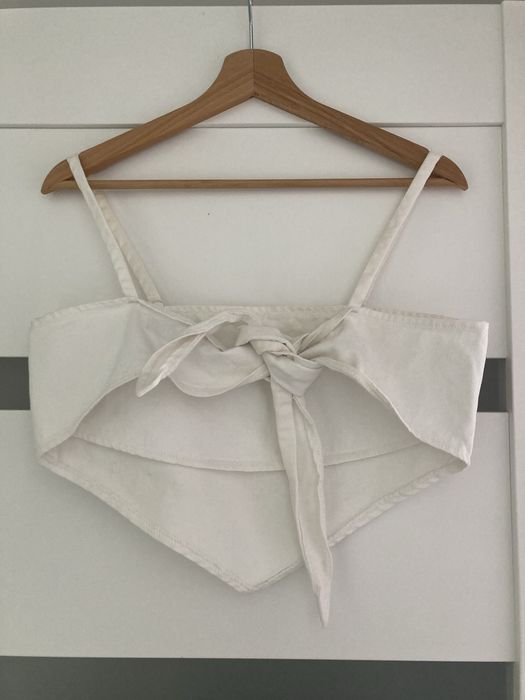 Jesnsowy crop top