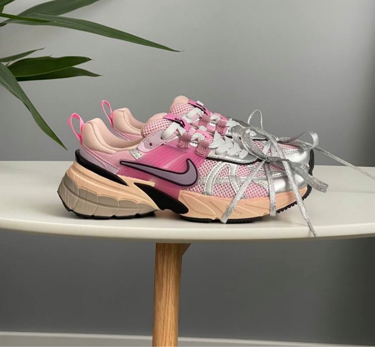 Кросівки Жіночі Nike V2K Runtekk Beige Pink Silver 36-41 Топ якість