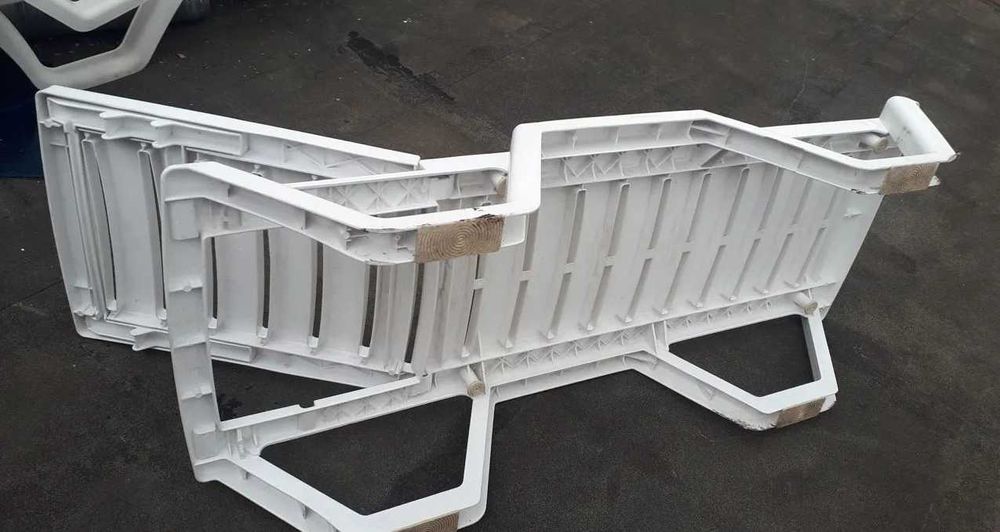 Шезлонг лежак пластиковый бу