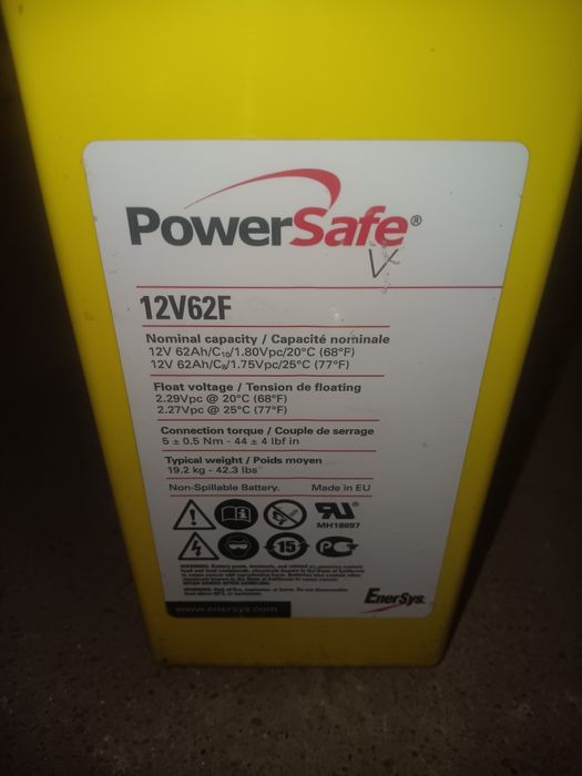 Akumulator PowerSafe 12V/62aH