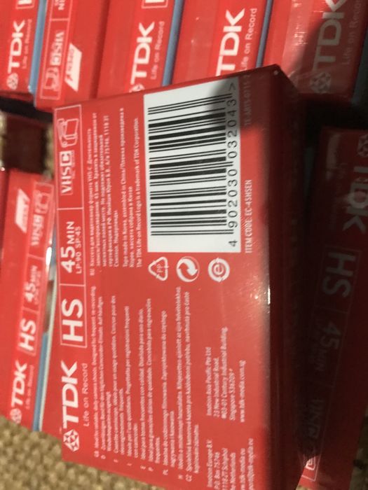 K7 tdk HS vhs-c novas e lacradas