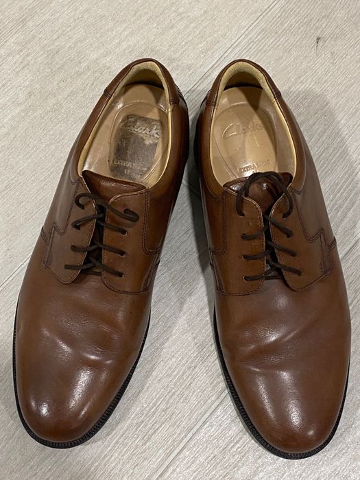 Шкіряні туфлі Clark’s, розмір 45-46