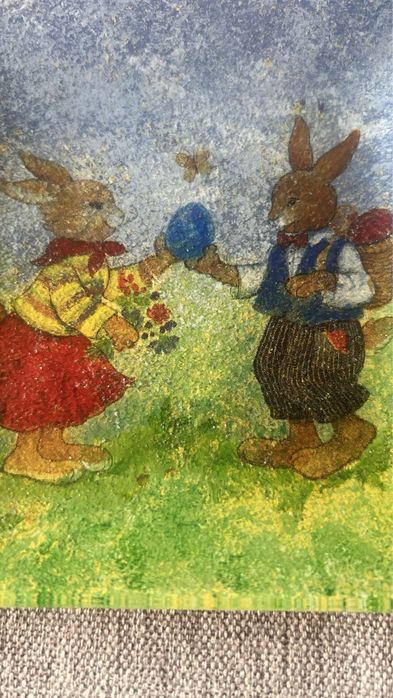 2 pratos decorativos para a páscoa