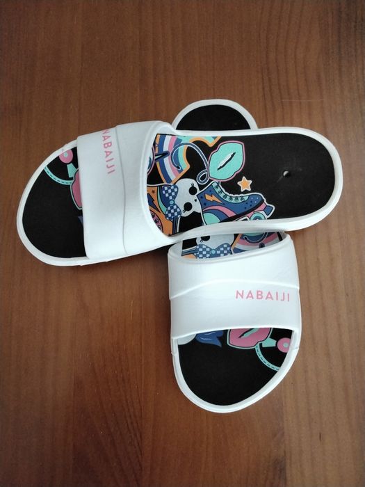 Chinelos piscina criança n° 33/34 nabaiji decathlon