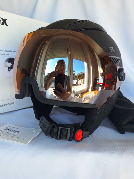 Kask narciarski Uvex HLMT 600 Visor Black Mat M 55-57cm