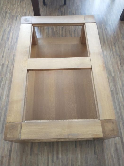 Stolik dębowy ława, lite drewno dębowe