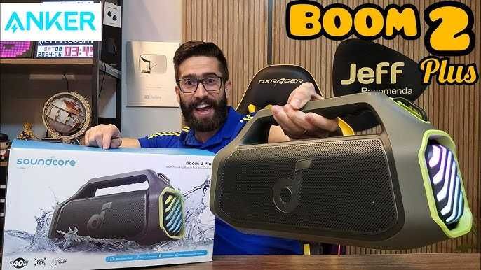 Coluna bluetooth soundcore boom plus 2 140w bass