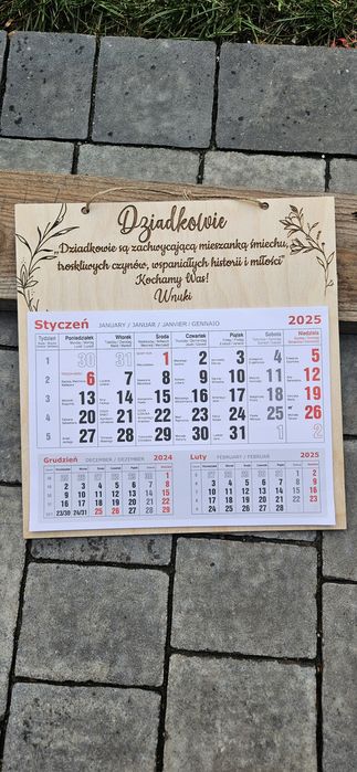 Kalendarz dla babci i dziadka