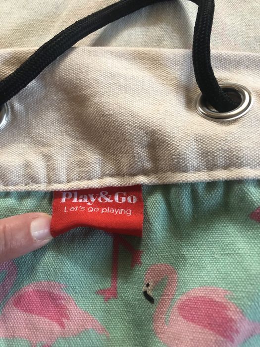 Mata plażowa piknikowa Play&Go różowe pelikany