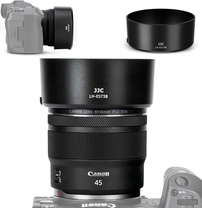 Canon 45mm 1.2 STM + JJC Lens Hood